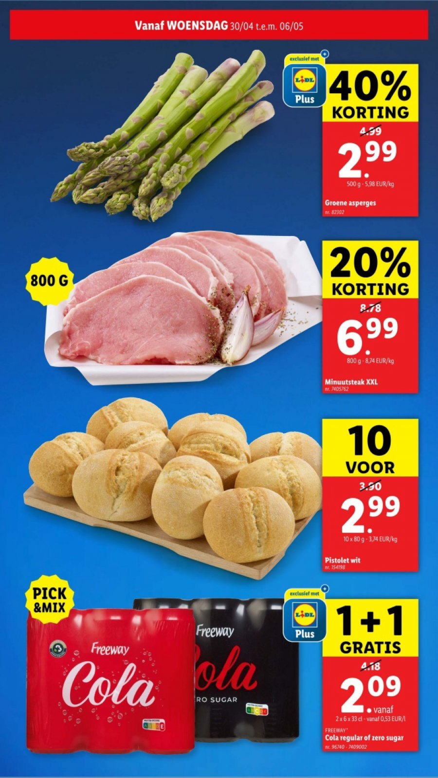 Catalogue des offres de Lidl du Apr 30, 2025 au May  6, 2025 - Lidl folder tot 06.05.2025