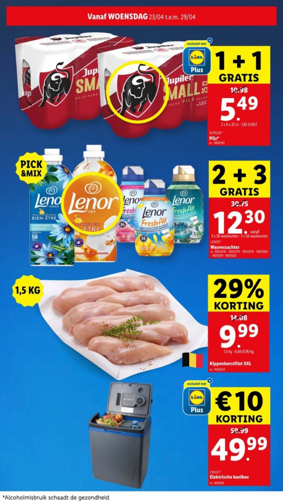 Catalogue des offres de Lidl du Apr 23, 2025 au Apr 29, 2025 - Lidl folder tot 29.04.2025
